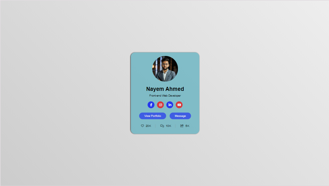 Profile Card screenshot
